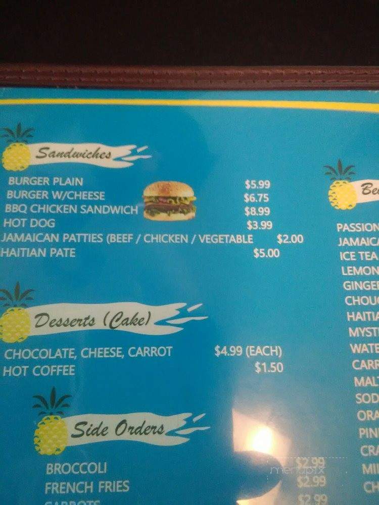 Pineapple's Caribbean American Restaurant - Jacksonville, FL menu_pic