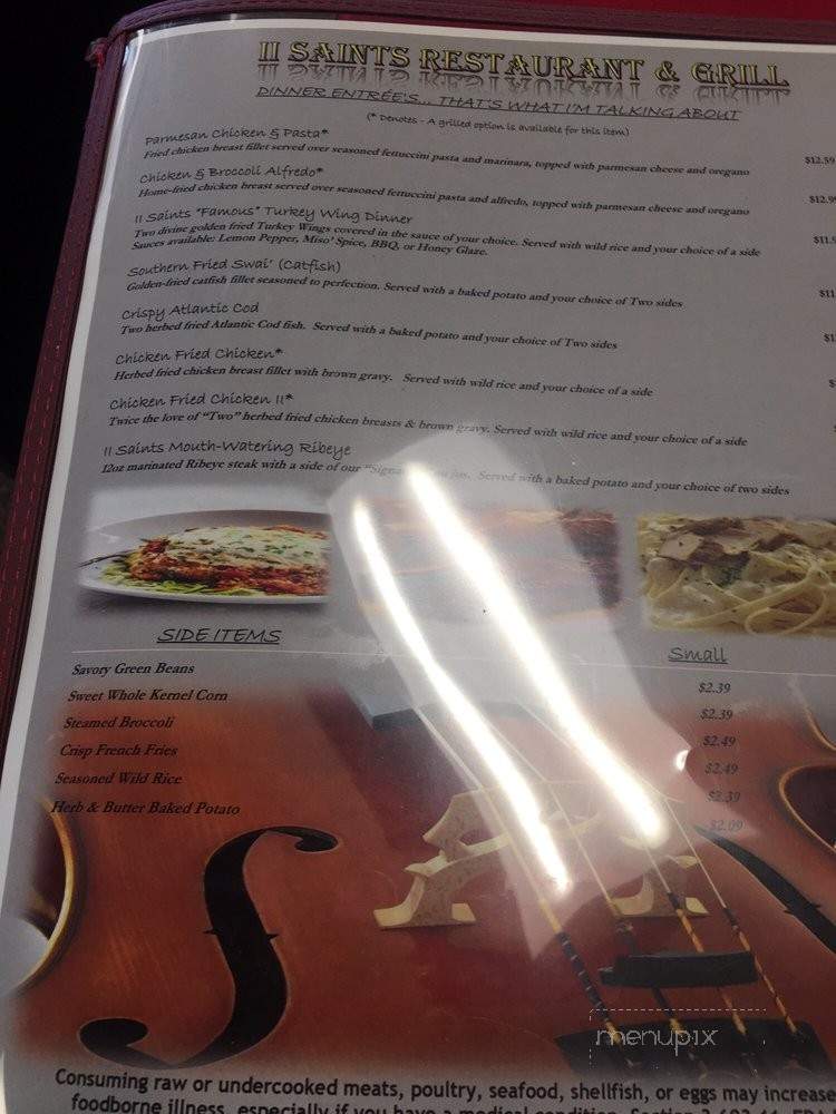 Two Saints Restaurant & Grill - Jacksonville, FL menu_pic