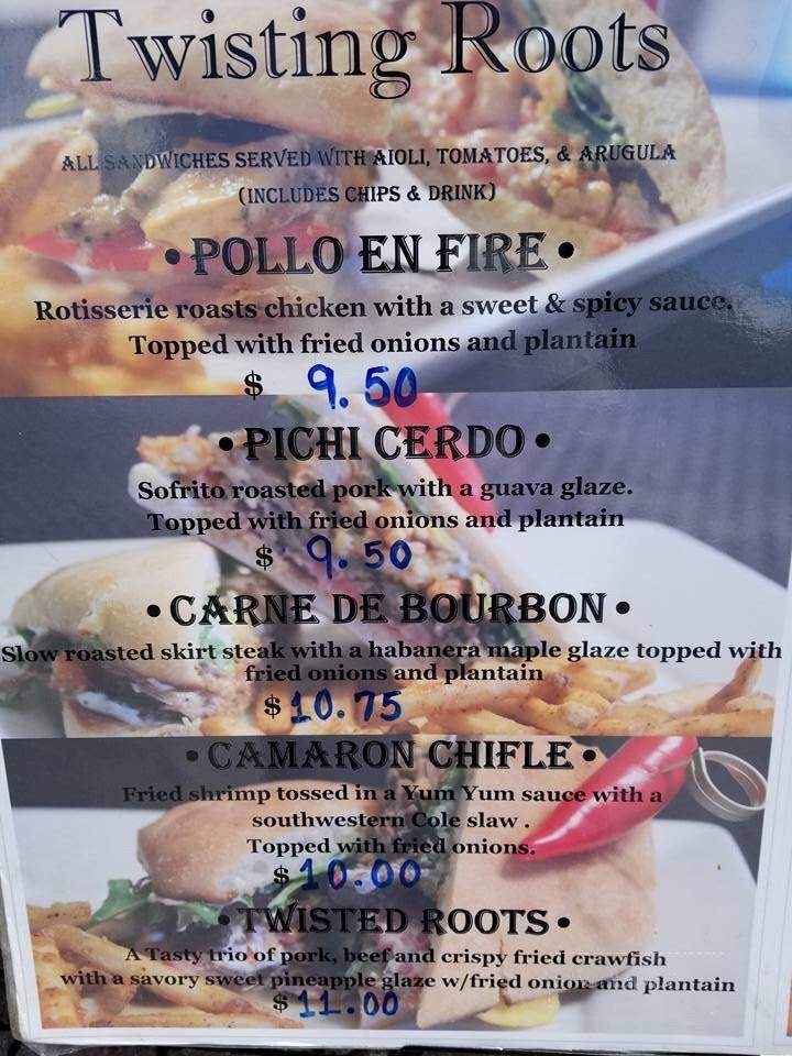 Twisting Roots - Jacksonville, FL menu_pic