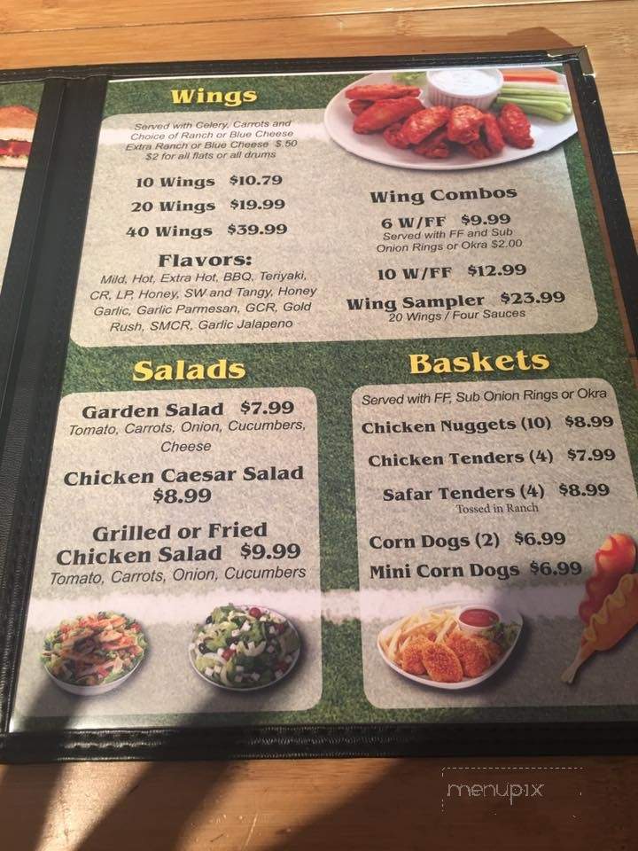 Oceanway Bar & Grill - Jacksonville, FL menu_pic