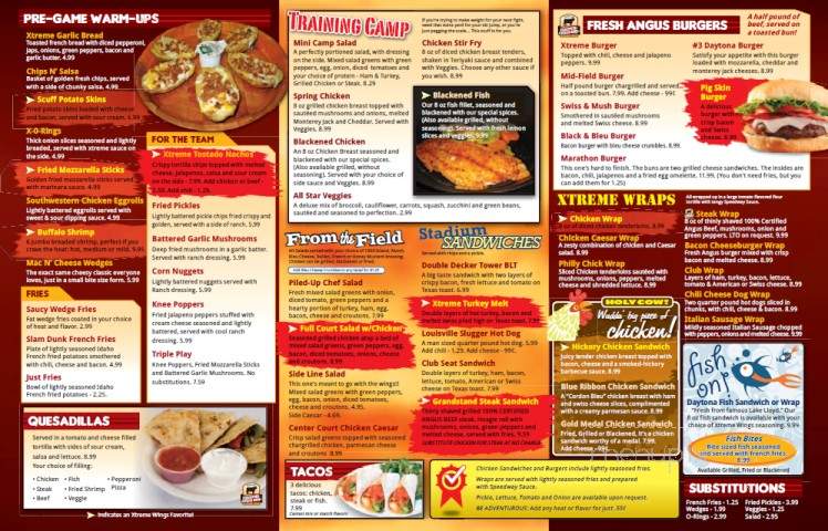 Xtreme Wings - Jacksonville, FL menu_pic