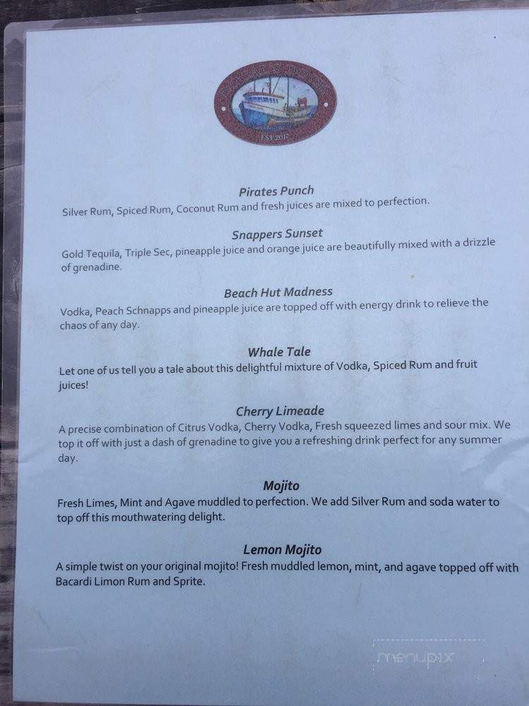 Locals Dock - Jacksonville Beach, FL menu_pic