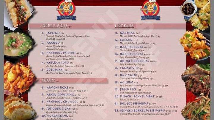 Kim's Korean BBQ - Jacksonville, FL menu_pic