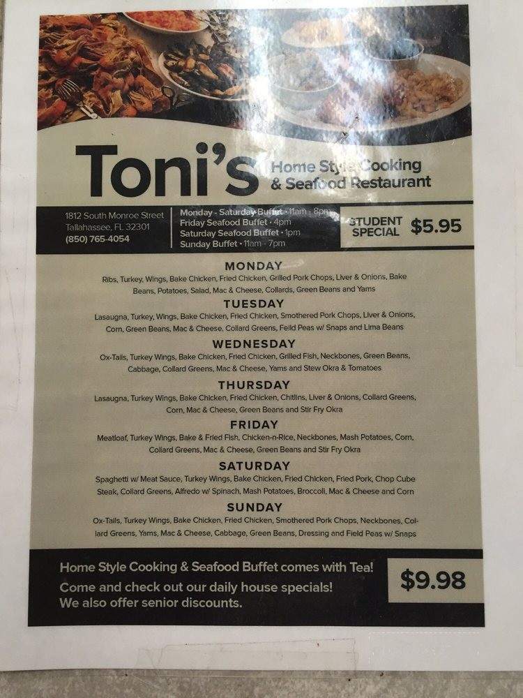 /31270685/Tonis-Homestyle-Cookin-Seafood-Restaurant-Tallahassee-FL - Tallahassee, FL