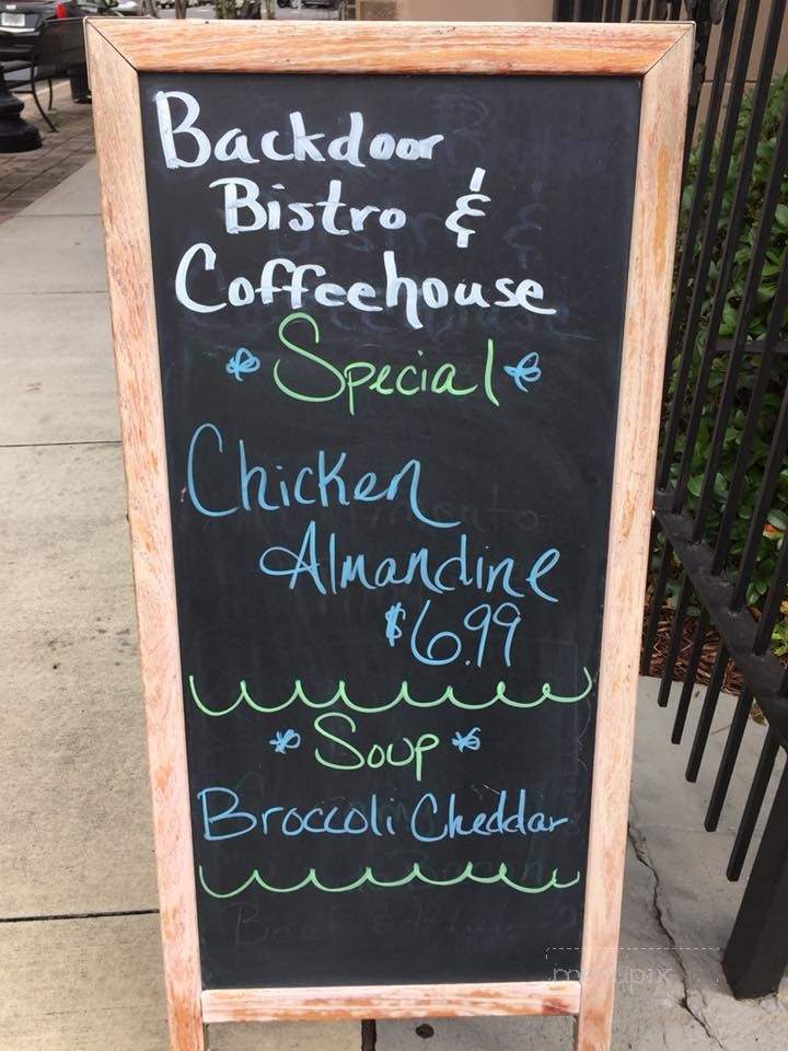 Backdoor Bistro And Coffeehouse - Perry, FL menu_pic