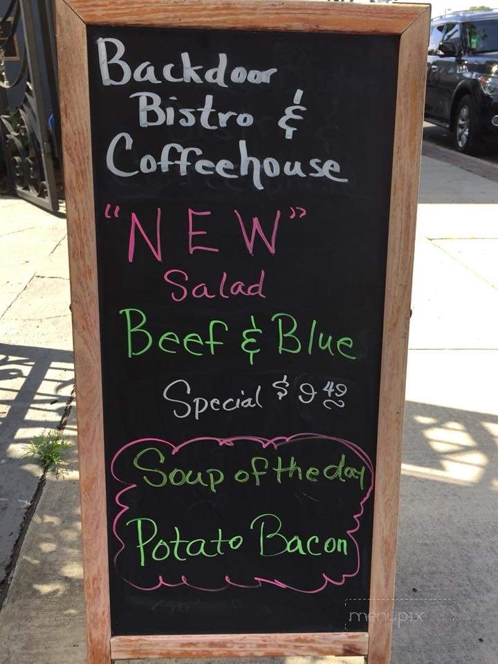 Backdoor Bistro And Coffeehouse - Perry, FL menu_pic