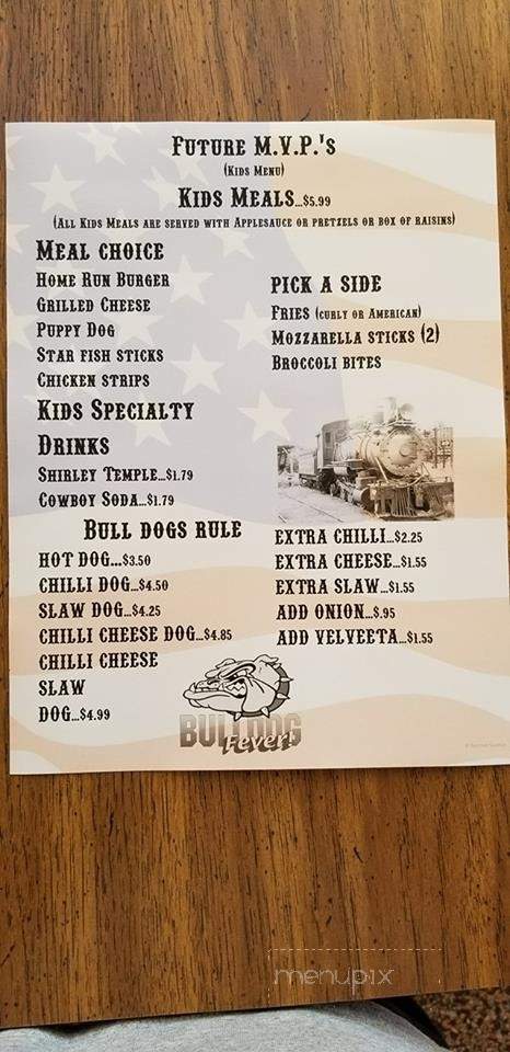 Cypress Mill Sports Bar & Grill - Perry, FL menu_pic