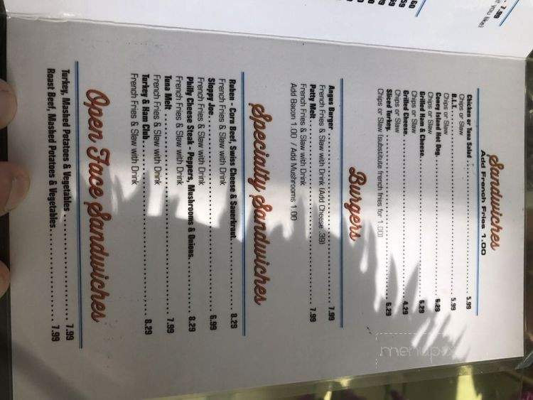 Bridge End Cafe - Steinhatchee, FL menu_pic