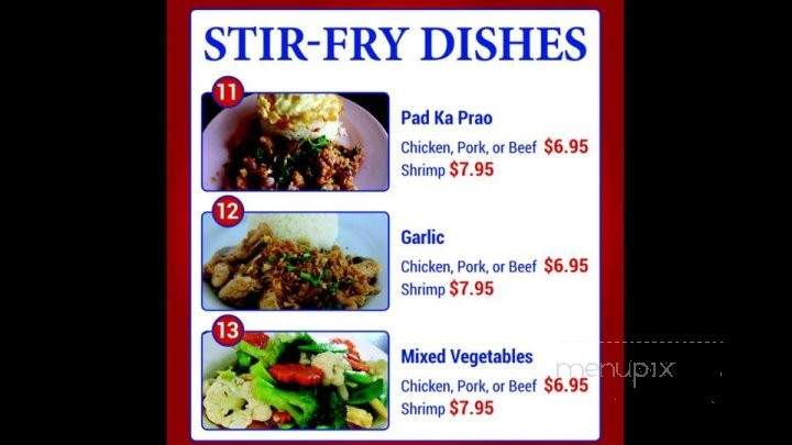 Siam Thai Express - Panama City, FL menu_pic
