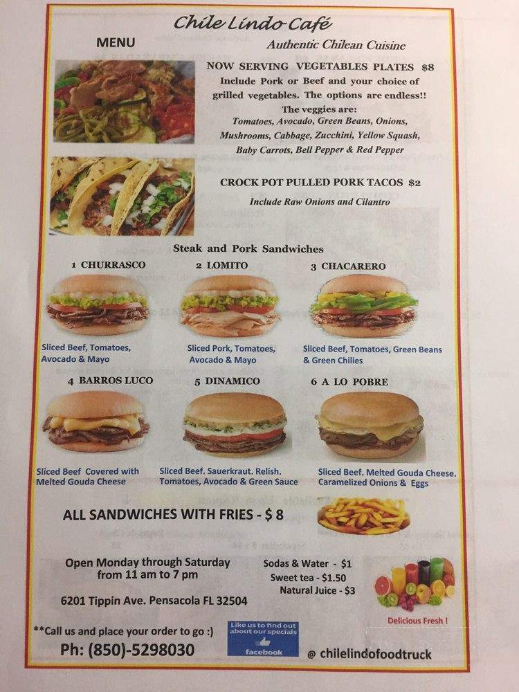 Chile Lindo - Pensacola, FL menu_pic
