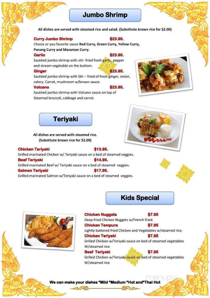 Thai 9 Cuisine - Destin, FL menu_pic