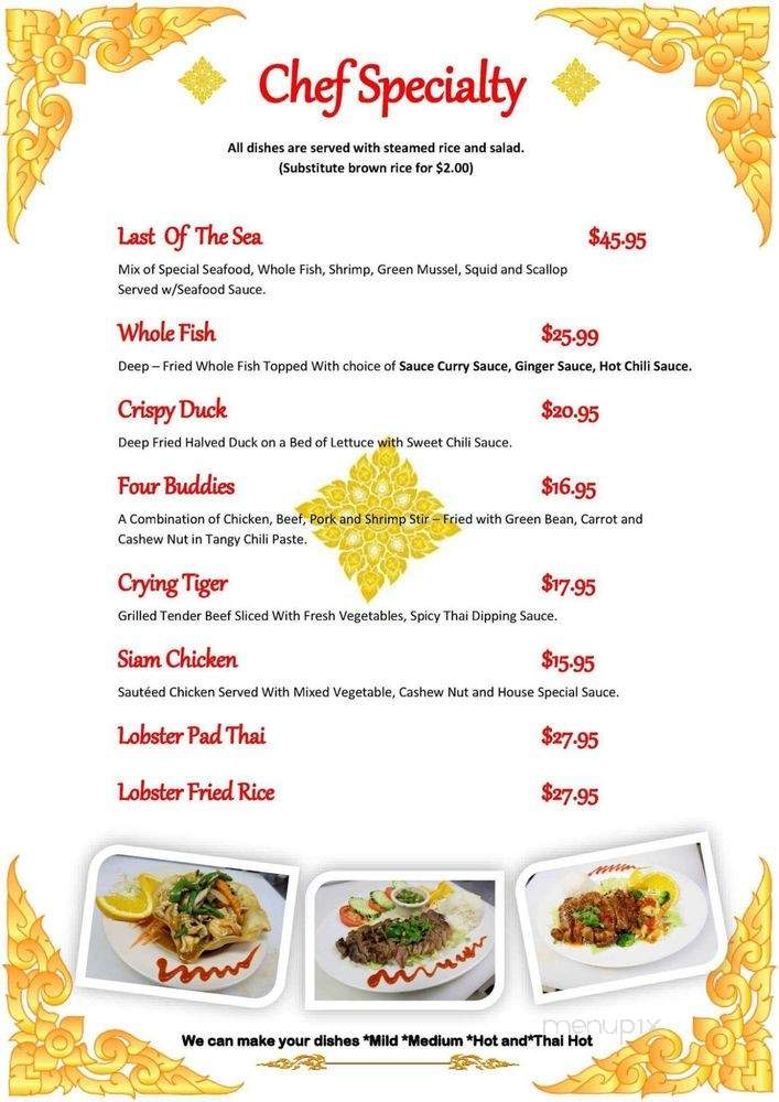 Thai 9 Cuisine - Destin, FL menu_pic