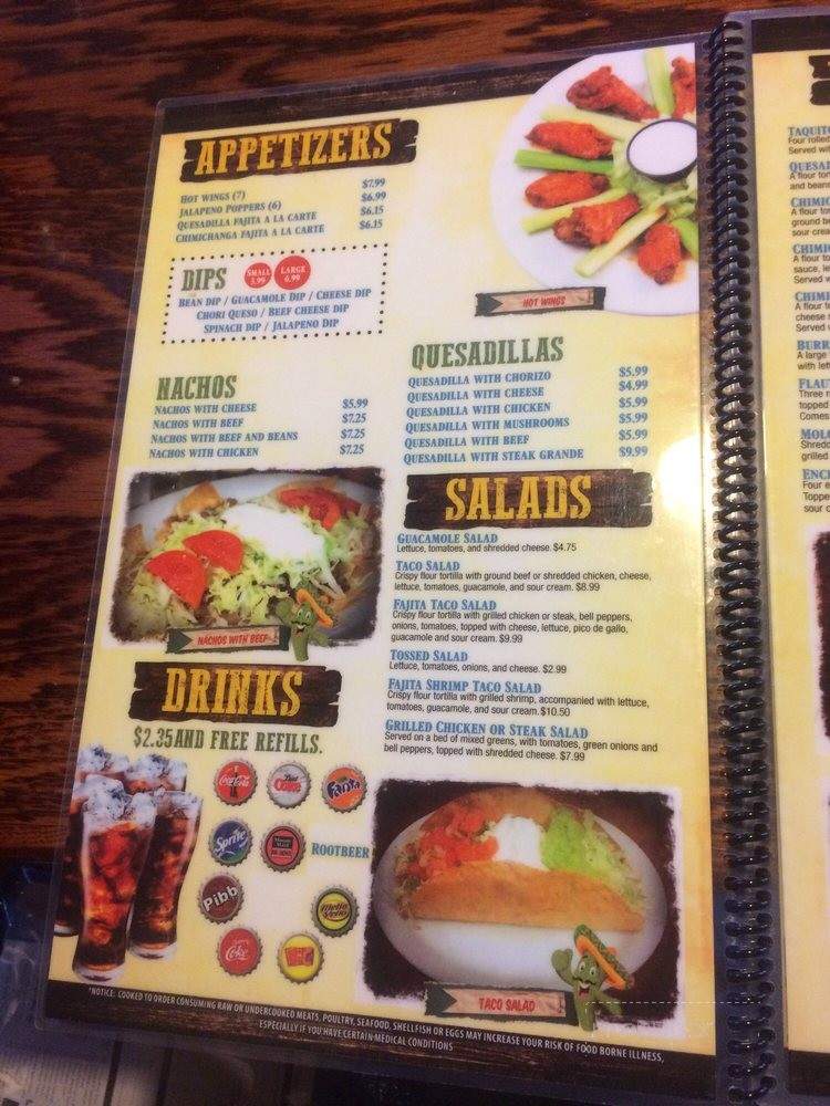 El Patio - Alachua, FL menu_pic