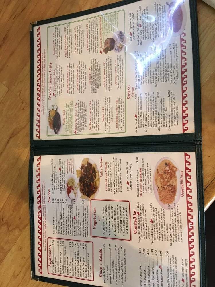 Los Avina - Williston, FL menu_pic