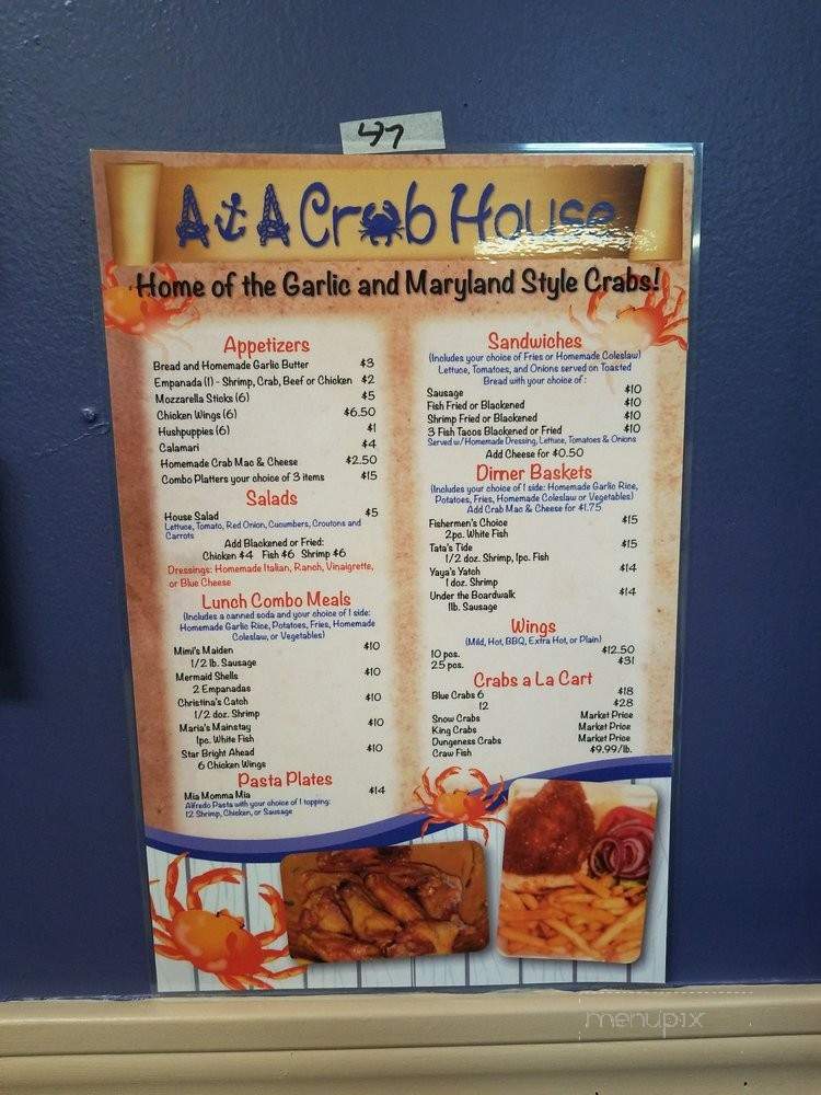 A&A Crab House - Deltona, FL menu_pic