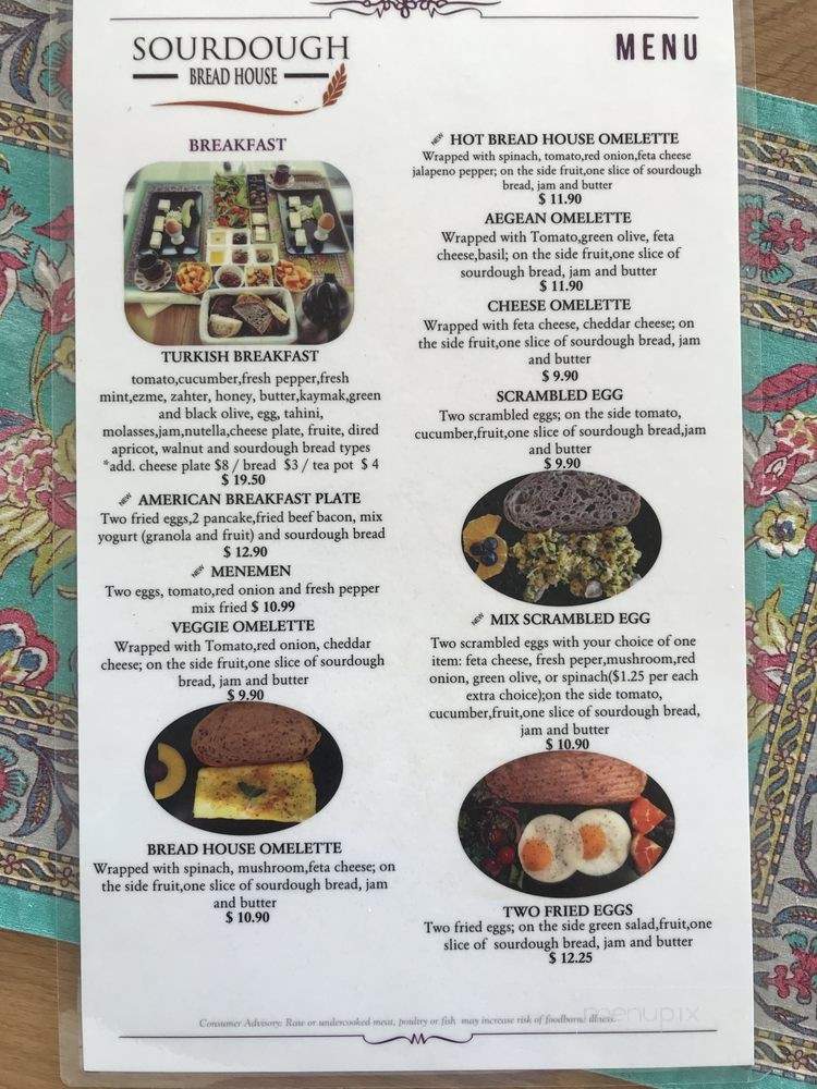 Sourdough Bread House - Maitland, FL menu_pic