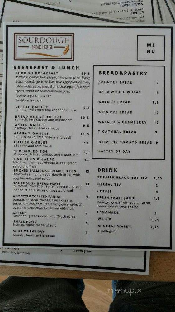 Sourdough Bread House - Maitland, FL menu_pic
