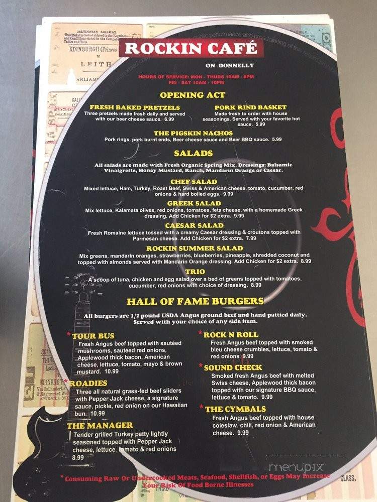 Renaux's Cafe - Mount Dora, FL menu_pic