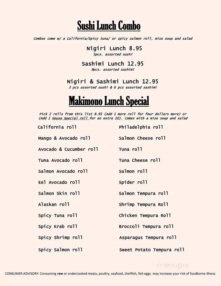 Hinode - Oviedo, FL menu_pic