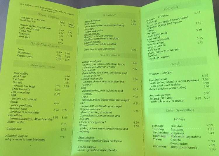 Sweets & Coffee - Sanford, FL menu_pic