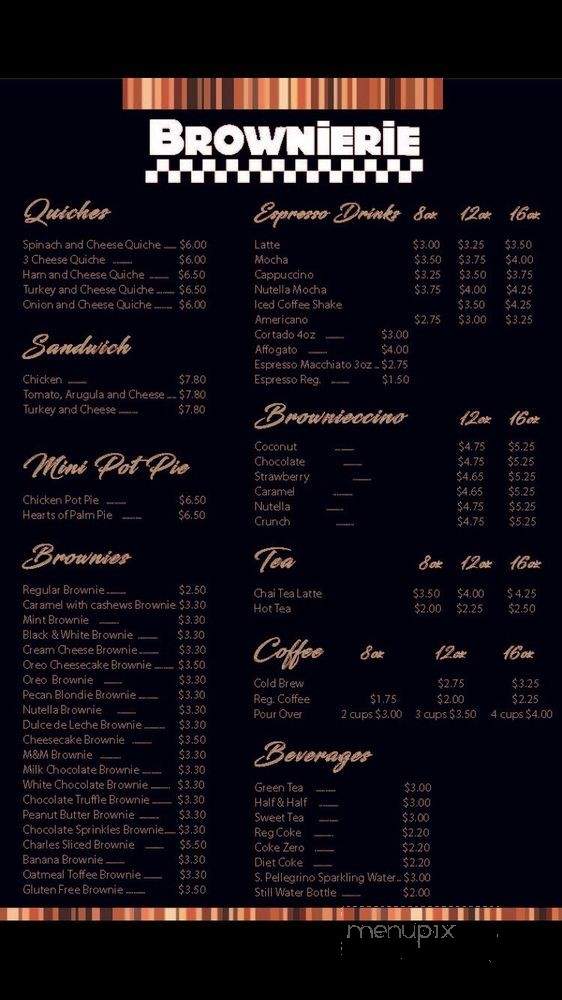 Brownierie Cafe - Winter Park, FL menu_pic