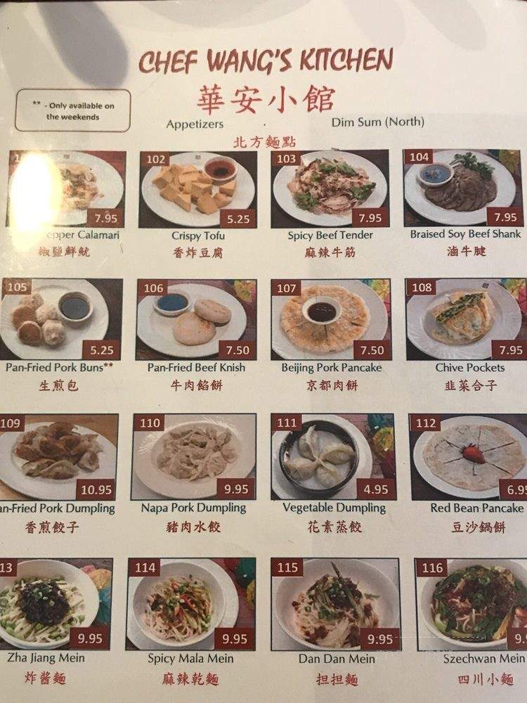 Chef Wang's Kitchen - Orlando, FL menu_pic