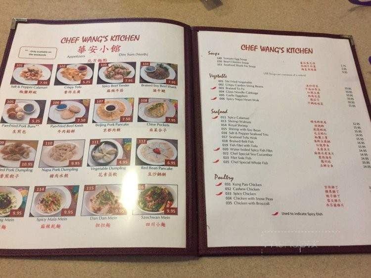 Chef Wang's Kitchen - Orlando, FL menu_pic