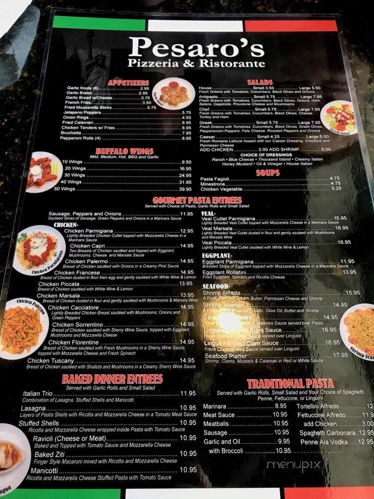 Pesaro's Pizzeria & Ristorante - Orlando, FL menu_pic