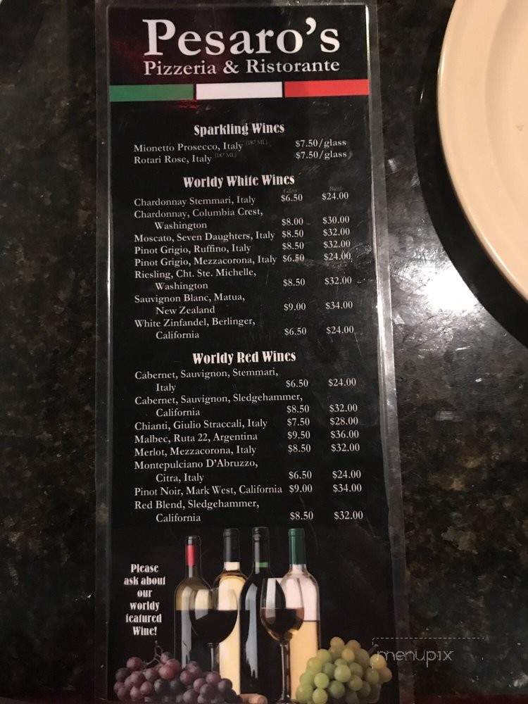 Pesaro's Pizzeria & Ristorante - Orlando, FL menu_pic