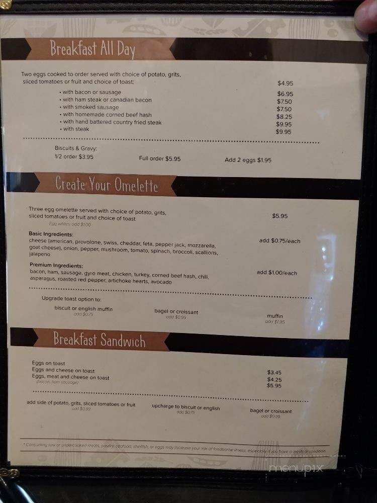 Mulberry Lane Cafe - Melbourne, FL menu_pic