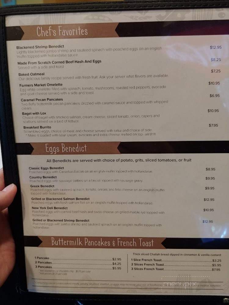 Mulberry Lane Cafe - Melbourne, FL menu_pic