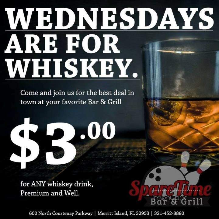 Spare Time Bar and Grill - Merritt Island, FL menu_pic