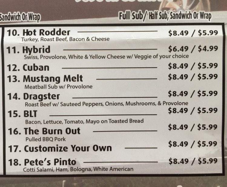 Speedin Seasons - Sebastian, FL menu_pic