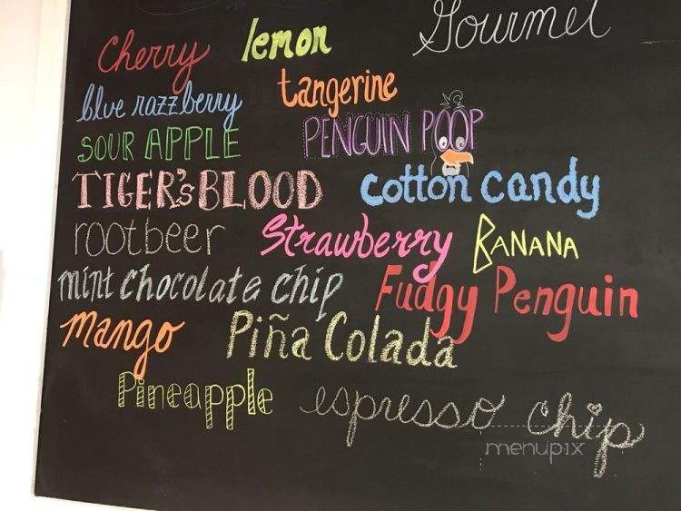 Pudgy Penguin Italian Ice - Vero Beach, FL menu_pic