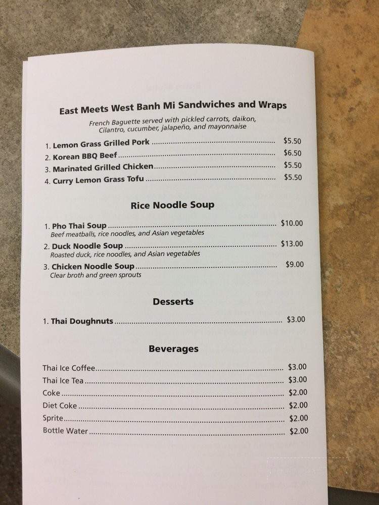 Zaapdee Thai Food - Hollywood, FL menu_pic