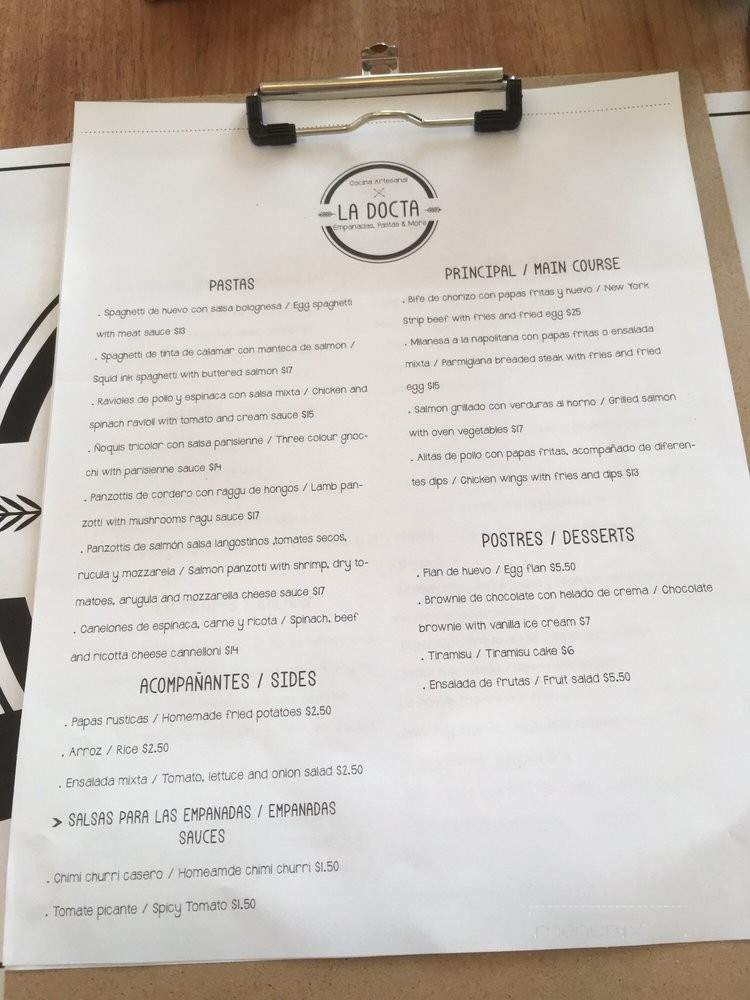 La Docta Miami - Hollywood, FL menu_pic