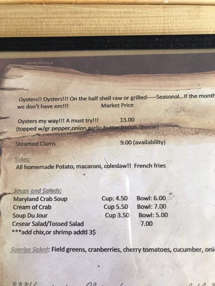 The Crab Pot Bar and Grill - Hollywood, FL menu_pic