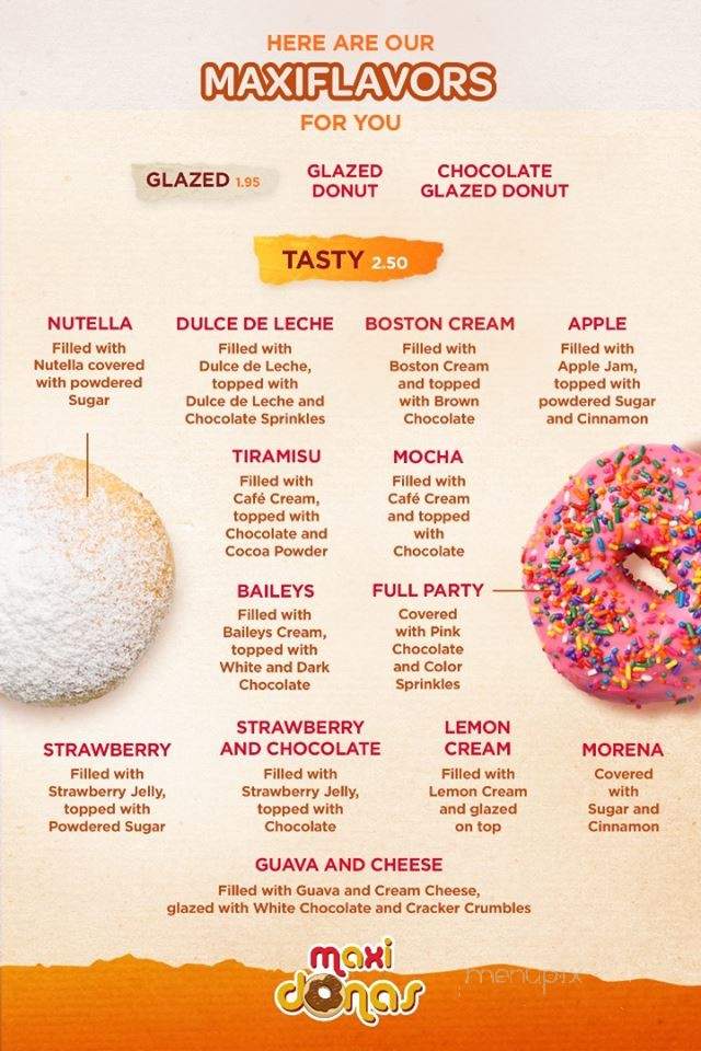 Maxi Donas - Miami, FL menu_pic