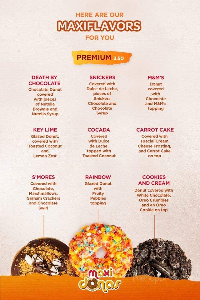 Maxi Donas - Miami, FL menu_pic