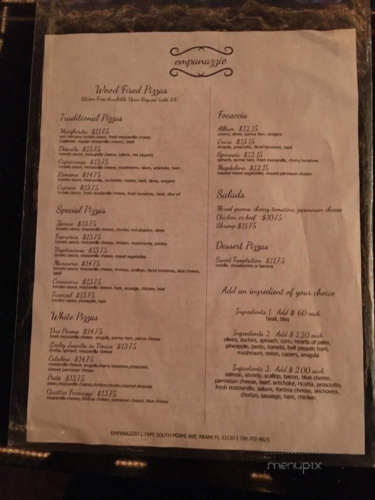 Empanazzio - Miami, FL menu_pic