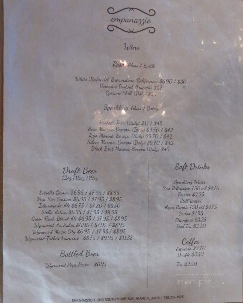 Empanazzio - Miami, FL menu_pic