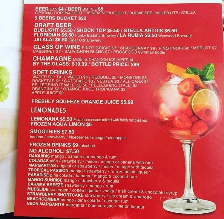Bar Do - Miami Beach, FL menu_pic