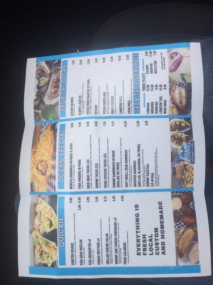 Ocean Fish Market - Miami, FL menu_pic