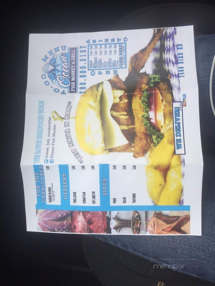 Ocean Fish Market - Miami, FL menu_pic