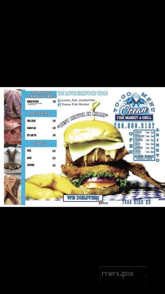 Ocean Fish Market - Miami, FL menu_pic
