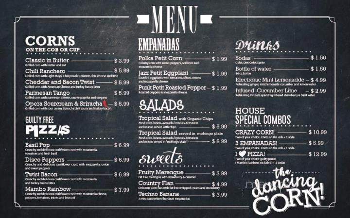 The Dancing Corn - Sunny Isles Beach, FL menu_pic