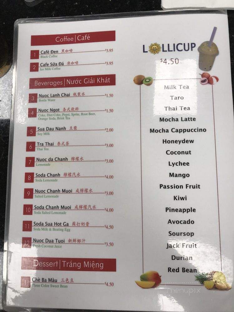 Pho 79 - Miami, FL menu_pic
