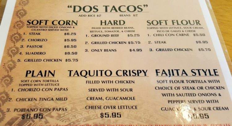Maria's Cantina - Wilton Manors, FL menu_pic