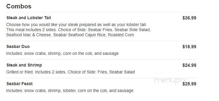 Seabar - Fort Lauderdale, FL menu_pic