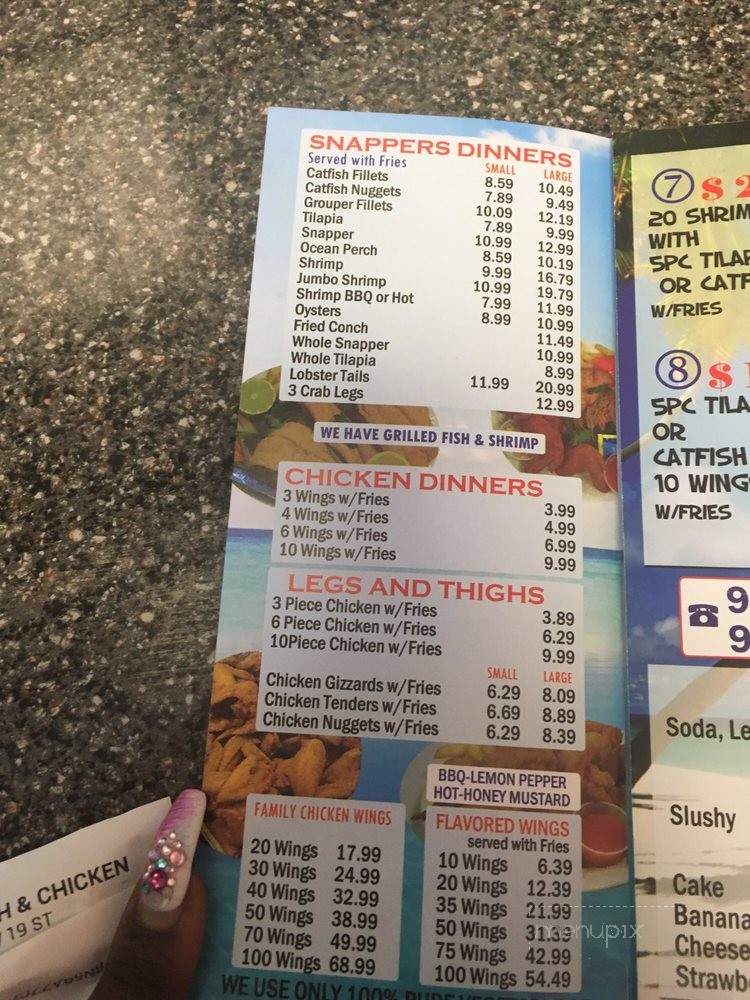 Snappers Fish & Chicken - Lauderhill, FL menu_pic
